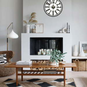 Wooden Silent Non-Ticking Wall Clock for Home Stylish Latest Designer Wall Clock for Home Living Room Bedroom Office Hall