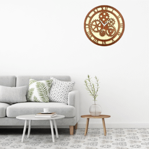 Wooden Silent Non-Ticking Wall Clock for Home Stylish Latest Designer Wall Clock for Home Living Room Bedroom Office Hall